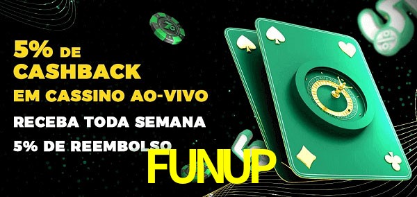 Promoções do cassino ao Vivo FUNUP